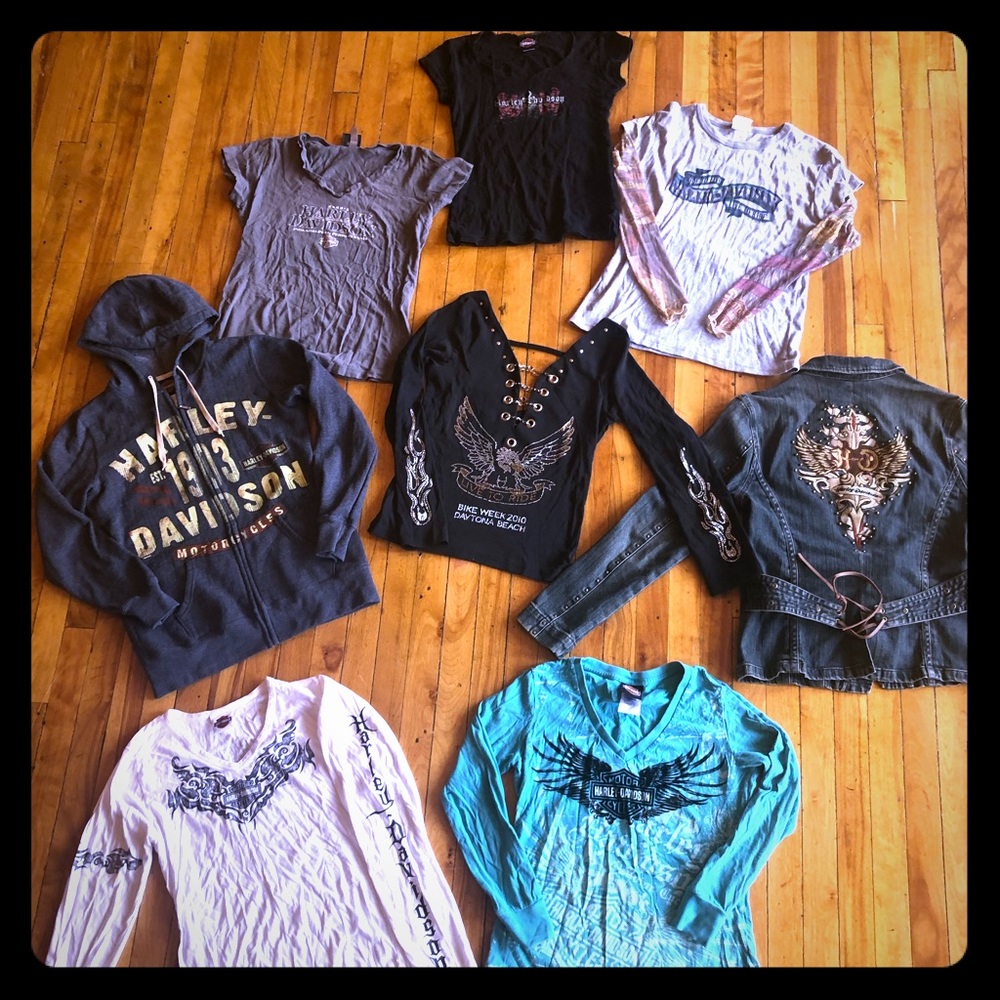 Harley Davidson woman’s set all fit the same size